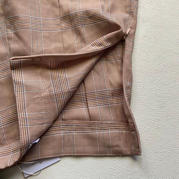 Adika Plaid Pleated Mini Skirt Women’s XS Brown Checkered Tennis Schoolgirl Y2K - Picture 7 of 7